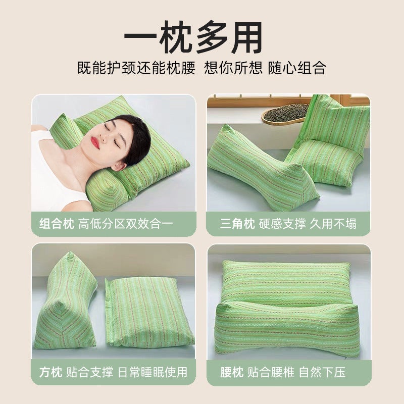 Buckwheat Cervical Spine Pillow – Removable Bone Shape for Adults - Image 5